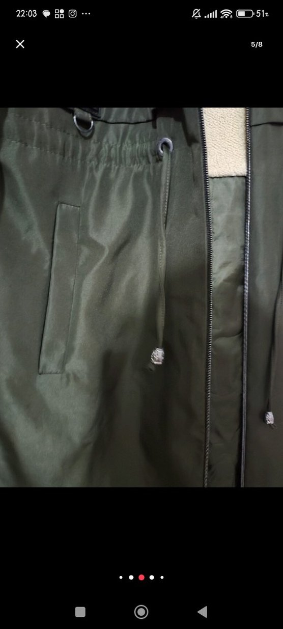 haki  yeşili Kadın Kaban 40 bedenden 46 ya kadar bedene olur - Görsel 4