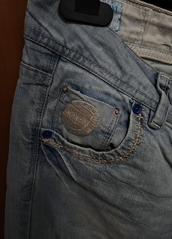 s Beden Mavi Renk Oversize Kot Pantolon