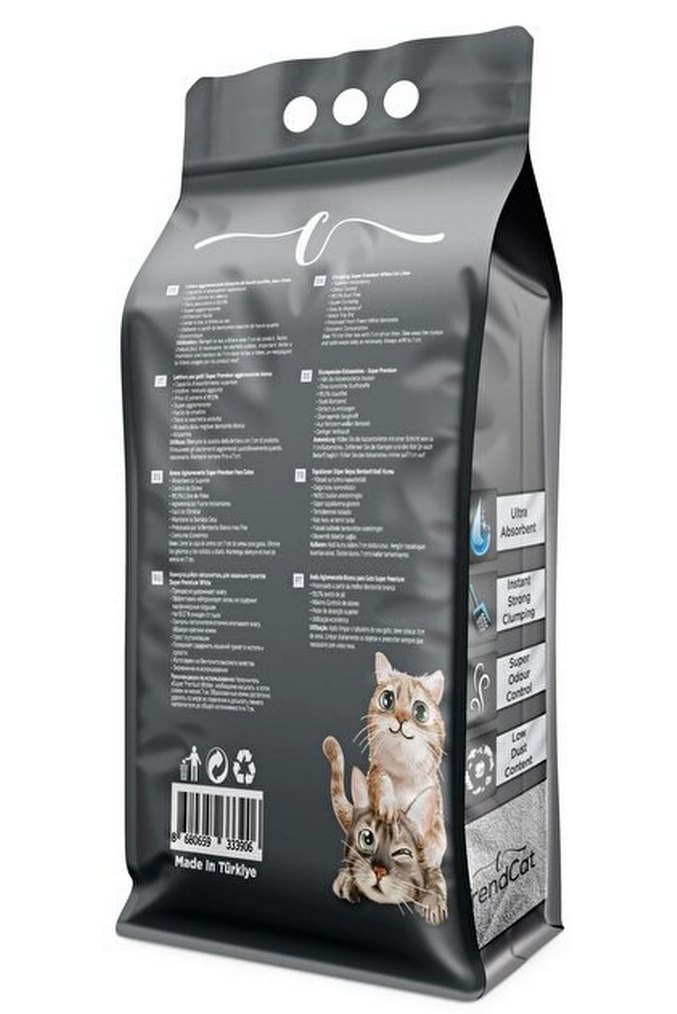 TrendCat Ultra Emici Topaklanan Kedi Kumu - Görsel 3