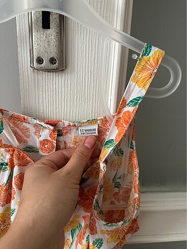 LC Waikiki Kız çocuk keten şık elbise
