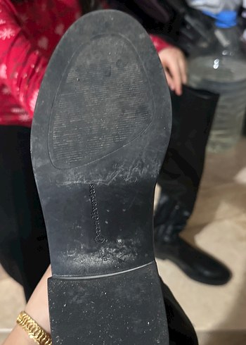 Kadın Siyah Deri Dizüstü Çizme - Görsel 3