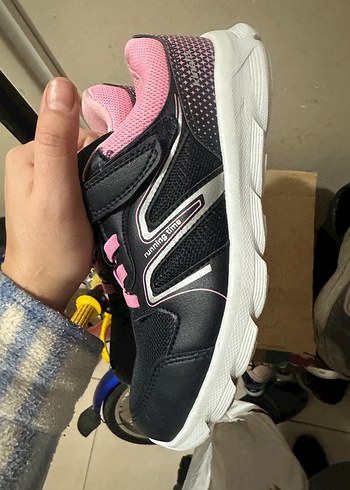 Kız Çocuk Siyah Pembe Spor Ayakkabı - Görsel 3