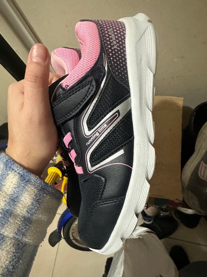 Kız Çocuk Siyah Pembe Spor Ayakkabı - Görsel 3