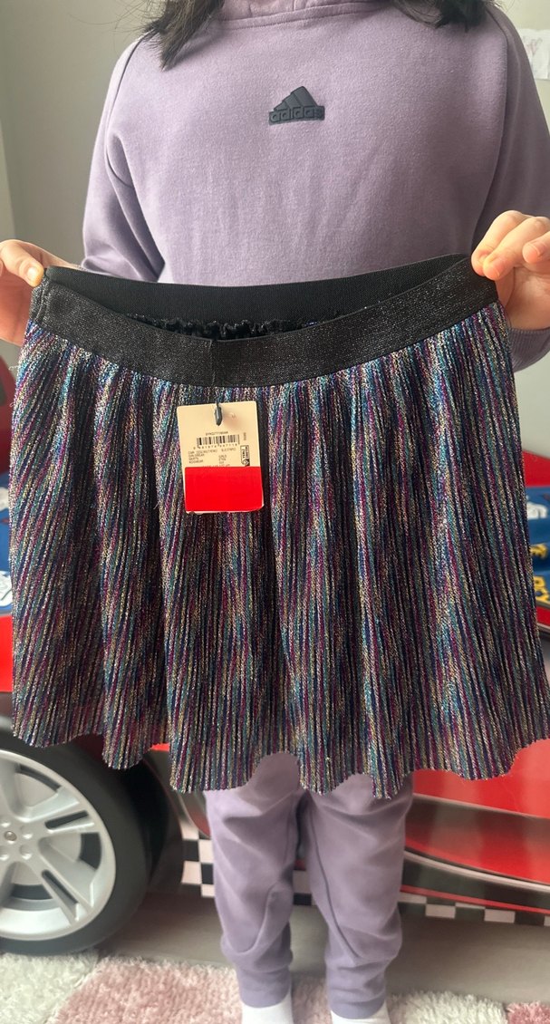 Kız Çocuk Çok Renkli Pilili Etek - Görsel 2