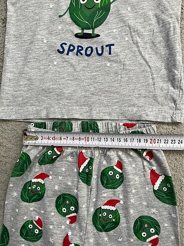 24-36 Ay Beden gri Renk Tu yeni yıl pijama