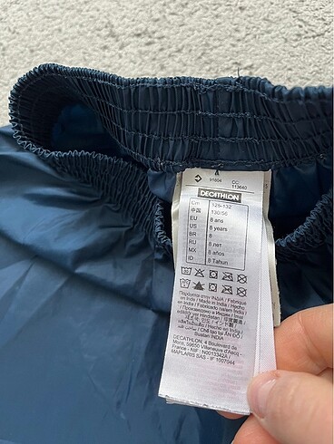 8 Yaş Beden lacivert Renk Decathlon yağmur pantolon
