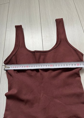 Bordo Kolsuz Kadın Kısa Tulum - Görsel 3