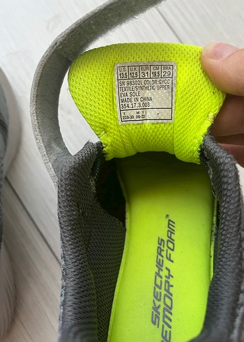 Skechers Skechers Gri Erkek Çocuk Spor Ayakkabı