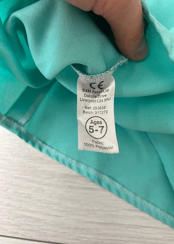 Diğer Düğmeli Baskılı Turkuaz Bebek Kız Hastane Kıyafeti