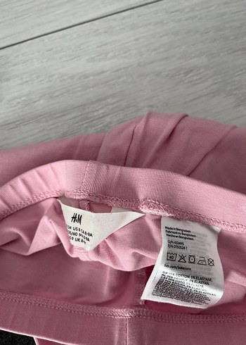 Mext ve h&m Kız Çocuk Basic Pembe ve Gri Tayt - Görsel 6