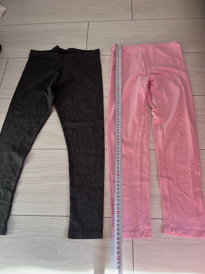 Mext ve h&m Kız Çocuk Basic Pembe ve Gri Tayt - Görsel 2