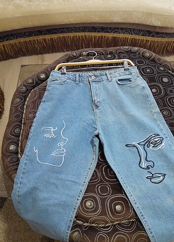 32 Beden mavi Renk Kot pantolon