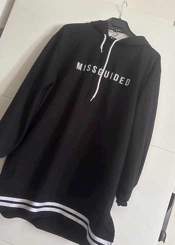 LC Waikiki Kapüşonlu Siyah Uzun Sweatshirt