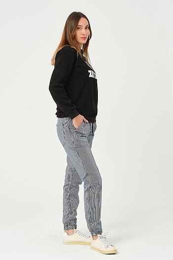 Diğer Çizgili jogger pantolon