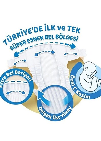 5 Beden: 11-25 kg Beden 2 paket molfix pure and soft 5 numara