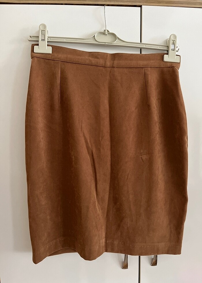 Kadife taba renk etek - Görsel 2