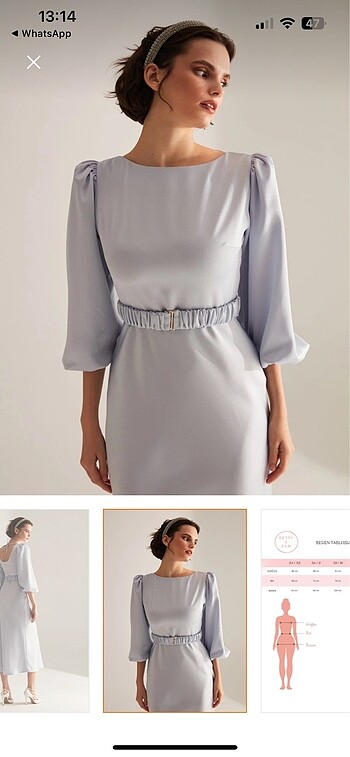 Açık mavi elbise - Görsel 5