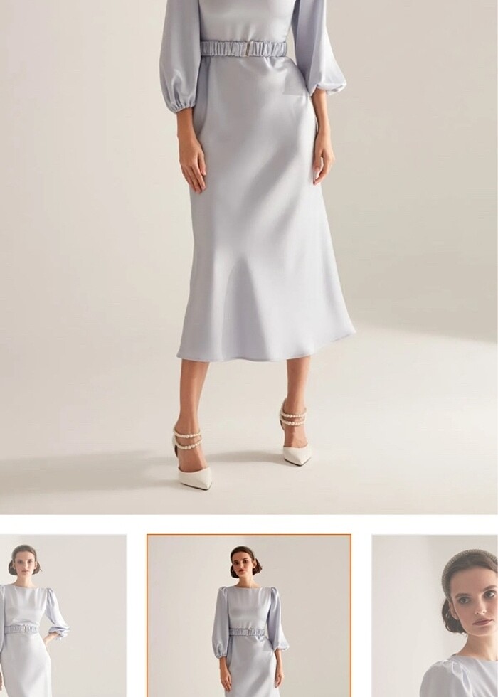 Açık mavi elbise - Görsel 2