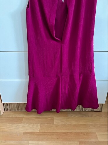 Mürdüm elbise yazlık - Görsel 5