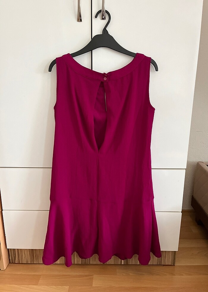 Mürdüm elbise yazlık - Görsel 2