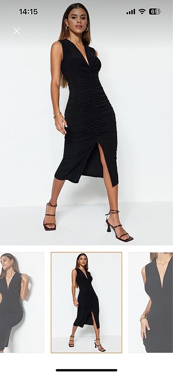 Siyah mezuniyet elbisesi - Görsel 7