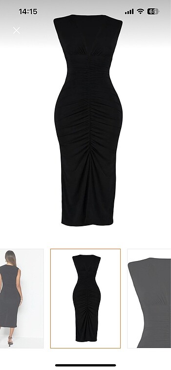 Siyah mezuniyet elbisesi - Görsel 11