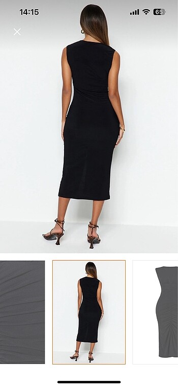 Siyah mezuniyet elbisesi - Görsel 10