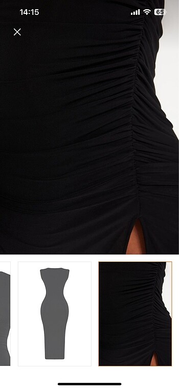 Siyah mezuniyet elbisesi - Görsel 14