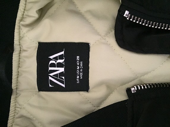 m Beden Zara bomber ceket