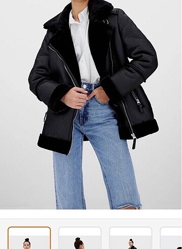 Stradivarius kürk ceket mont