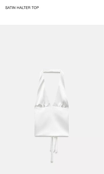 Zara satin halter top