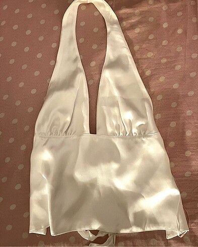 Zara Zara satin halter top