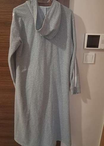 Gri Uzun Kadın Spor kap - Görsel 3