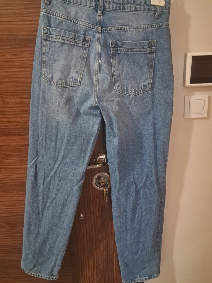 erkek  Mavi Regular Fit Denim Pantolon - Görsel 3