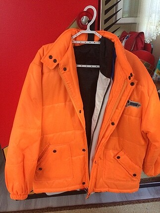 vintage neon turuncu renk mont