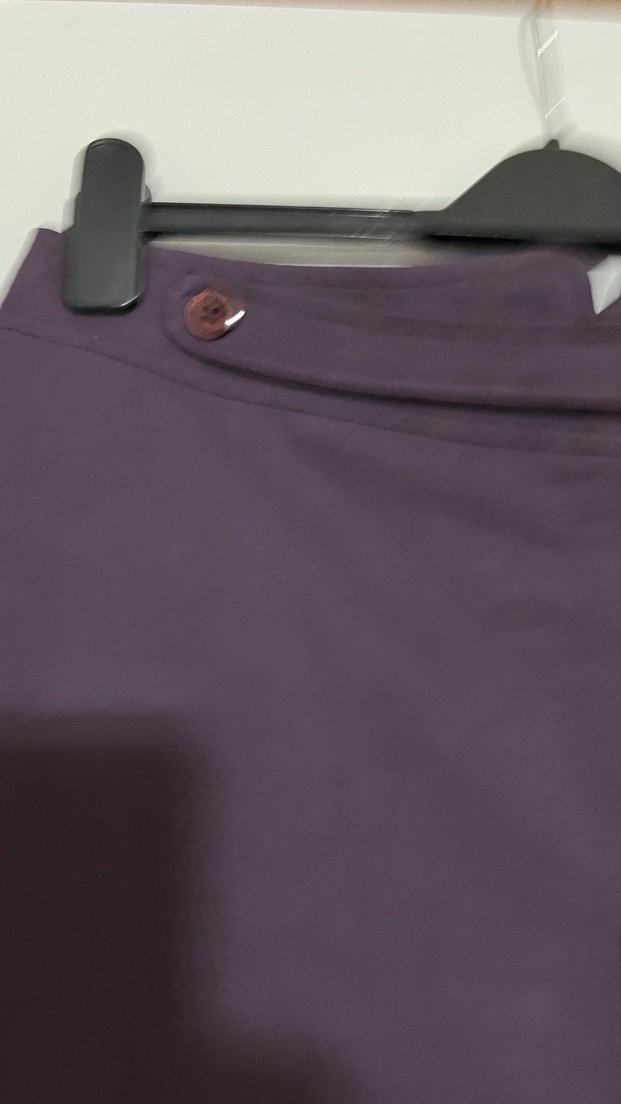 Düğmeli Mor Etek - Görsel 3