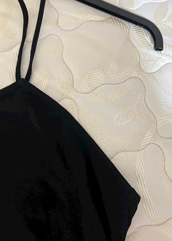 xs Beden Siyah Drapeli Midi Kadın pullandbear Elbise