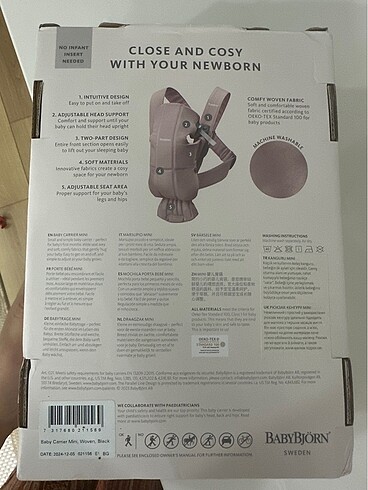 Diğer BABYBJÖRN KANGURU MINI 3D