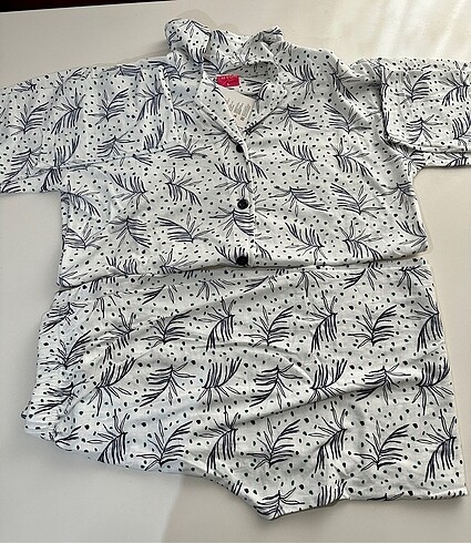Pijama Takımı, Gömlek Pantalon Set Pamuk