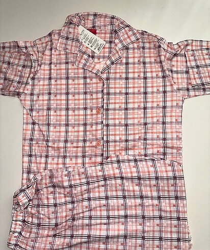 Pijama Takımı, Gömlek Pantalon Set Pamuk