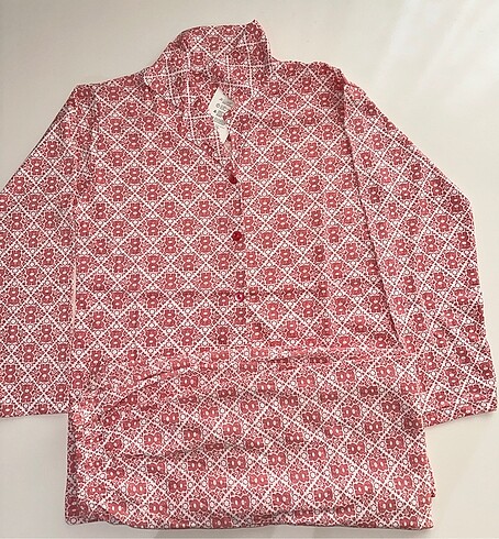 Pijama Takımı, Gömlek Pantalon Set Pamuk