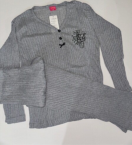 m Beden Kışlık Pijama Takımı Set Pamuklu Set