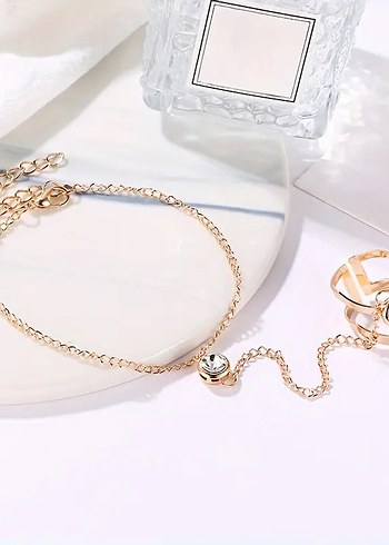 Zincir Detaylı Bohem Kadın El Zinciri, Şahmeran, Bileklik - Görsel 3