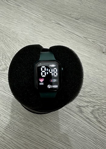 Haki Kordon Akıllı Saat, Dijital Ekranlı Watch Unisex Model - Görsel 7