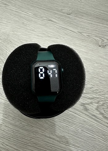 Haki Kordon Akıllı Saat, Dijital Ekranlı Watch Unisex Model - Görsel 8