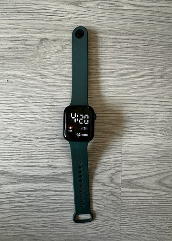 Haki Kordon Akıllı Saat, Dijital Ekranlı Watch Unisex Model - Görsel 10