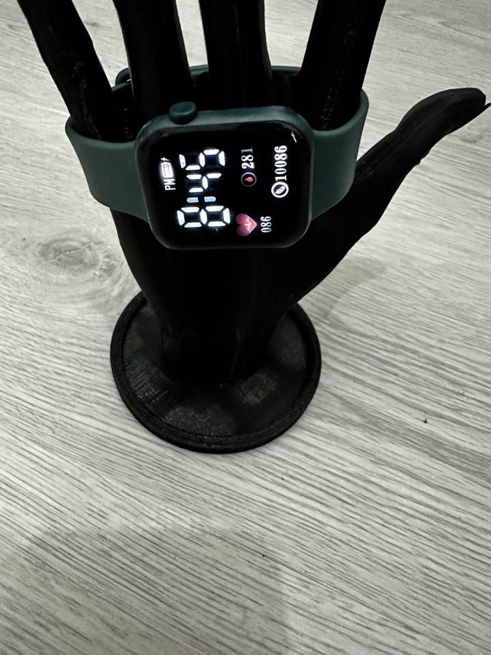 Haki Kordon Akıllı Saat, Dijital Ekranlı Watch Unisex Model - Görsel 5