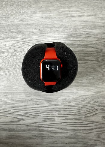 Akıllı Saat Turuncu Kordon Digital Analog Ekran Watch Unisex - Görsel 3