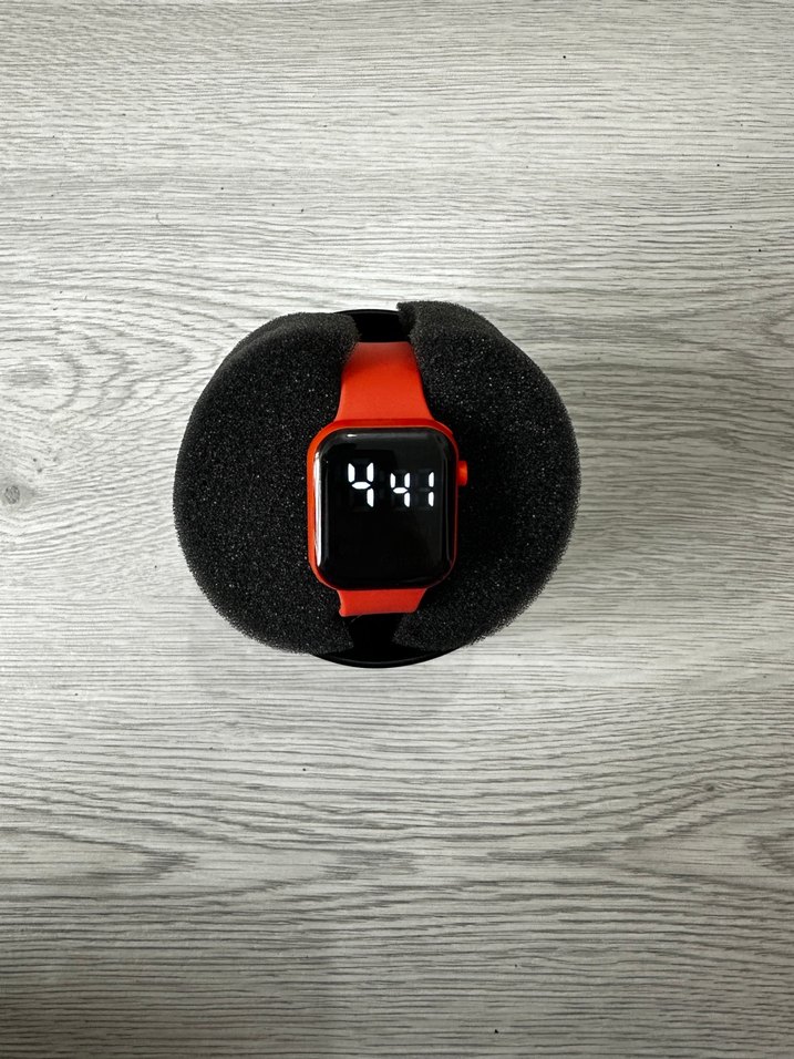 Akıllı Saat Turuncu Kordon Digital Analog Ekran Watch Unisex - Görsel 3