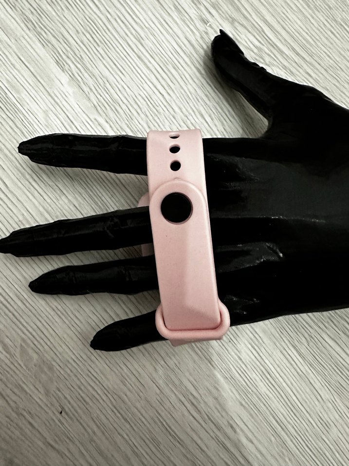 Pembe Kordon Akıllı Saat Digital Analog Ekran Watch - Görsel 3